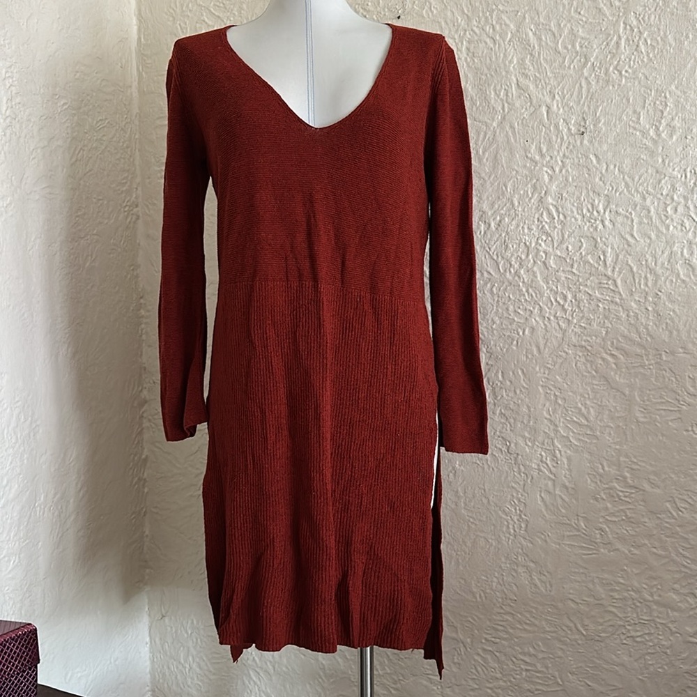 Zara Knit Rust Sweater Tunic